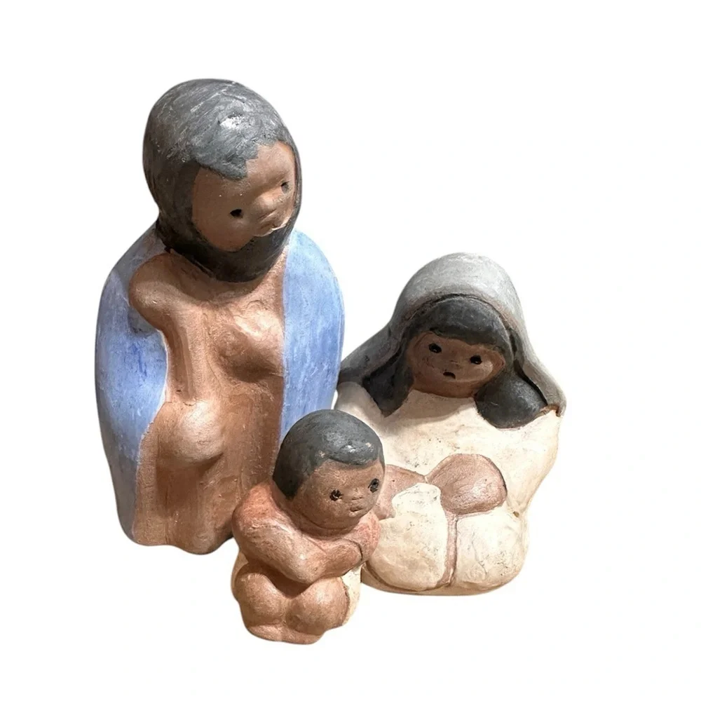 VINTAGE hand Made In Chile Nativity Set - Picture 1 of 5
